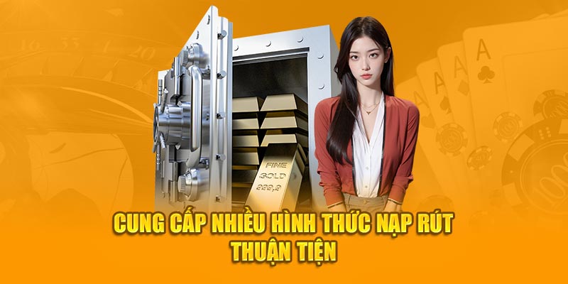 Cung cấp nhiều hình thức nạp rút thuận tiện